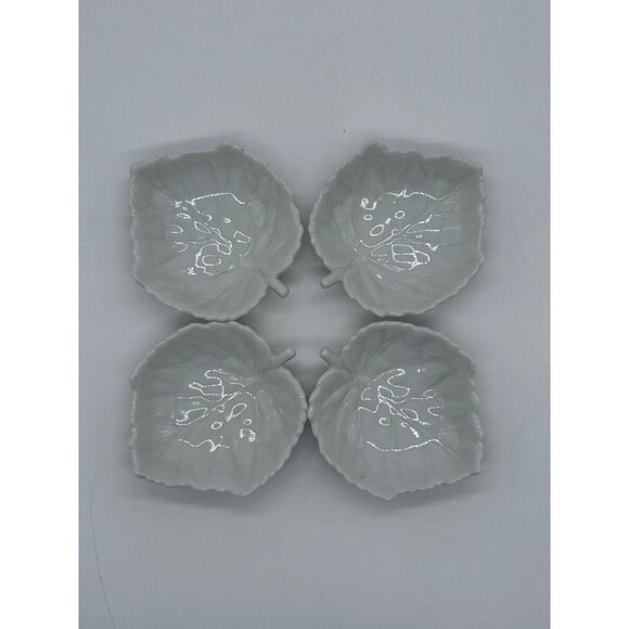 HIC Japan Other - Set of 4 HIC Japan Mini Leaf Finger Bowls, Salt Cellars, Personal Dip Dishes